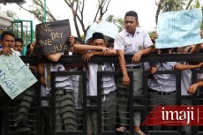 Ratusan Siswa MAN 2 Model Medan Geruduk Kanwil Kemenag Sumut Tolak Pergantian Kepala Sekolah
